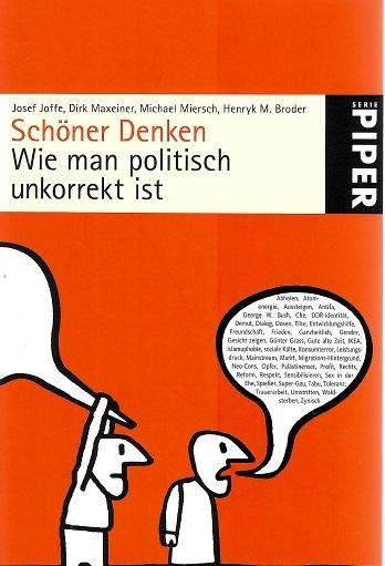 Joffe/Maxeiner/Miersch, Schöner Denken.