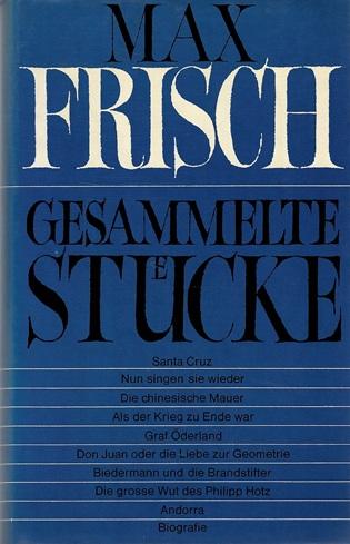 Frisch, Gesammelte Stücke.